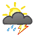 starkes Gewitter